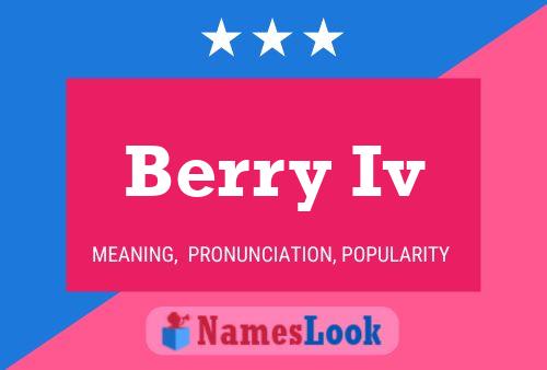 Постер имени Berry Iv