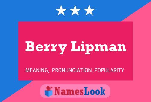 Постер имени Berry Lipman