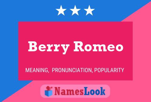 Постер имени Berry Romeo