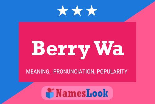 Постер имени Berry Wa