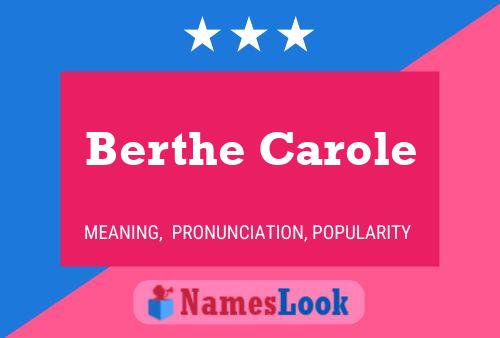 Постер имени Berthe Carole