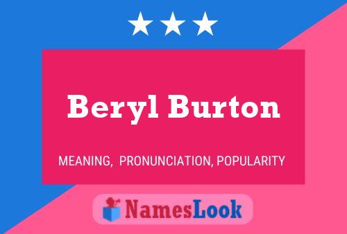 Постер имени Beryl Burton