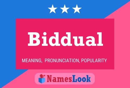 Постер имени Biddual