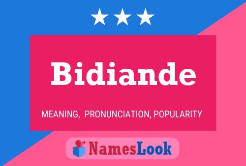 Постер имени Bidiande