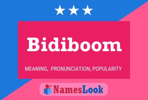 Постер имени Bidiboom