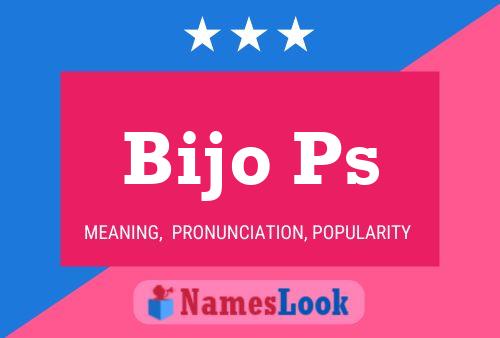 Постер имени Bijo Ps