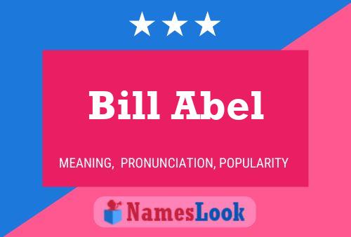 Постер имени Bill Abel