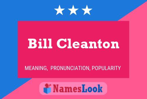 Постер имени Bill Cleanton