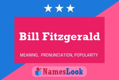 Постер имени Bill Fitzgerald