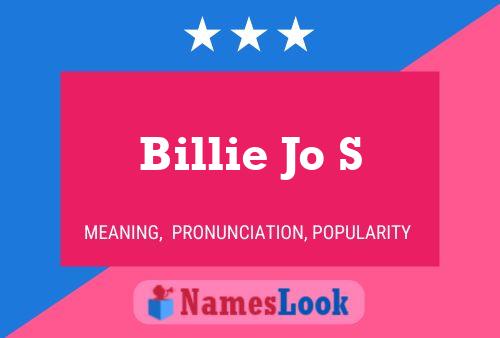 Постер имени Billie Jo S