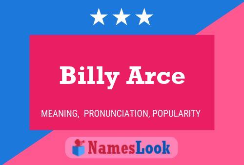 Постер имени Billy Arce