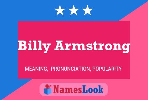 Постер имени Billy Armstrong