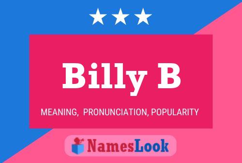 Постер имени Billy B