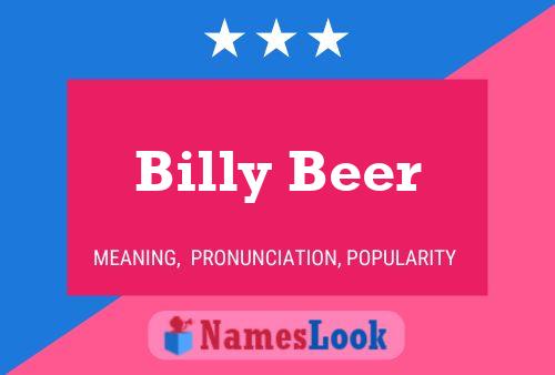 Постер имени Billy Beer