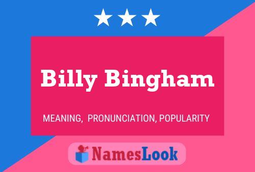 Постер имени Billy Bingham