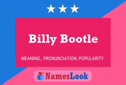 Постер имени Billy Bootle