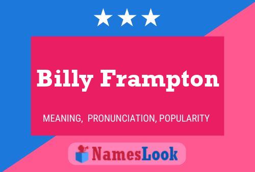 Постер имени Billy Frampton