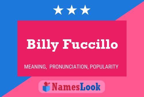 Постер имени Billy Fuccillo