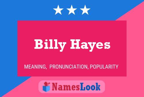 Постер имени Billy Hayes