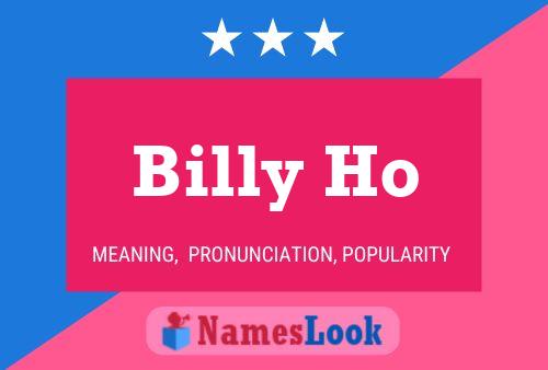 Постер имени Billy Ho