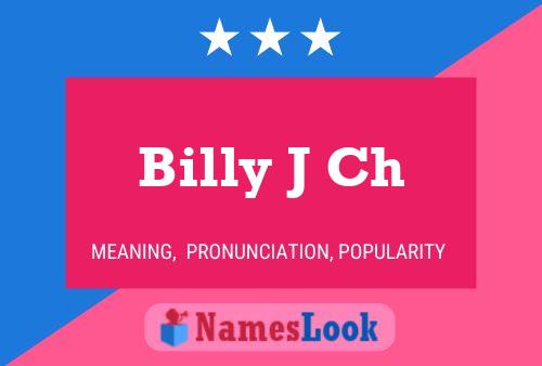 Постер имени Billy J Ch