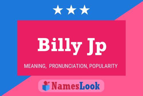 Постер имени Billy Jp