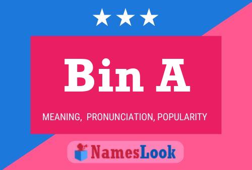 Постер имени Bin A