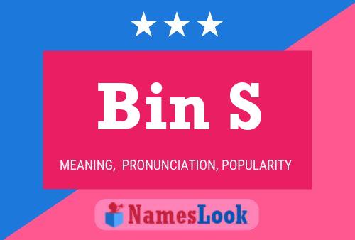 Постер имени Bin S