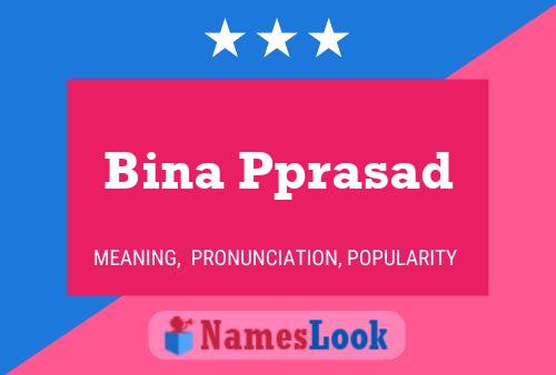 Постер имени Bina Pprasad