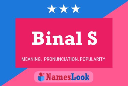 Постер имени Binal S