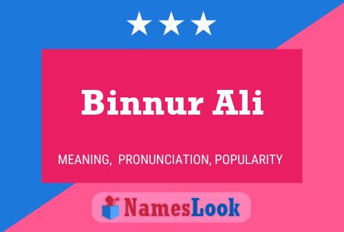 Постер имени Binnur Ali