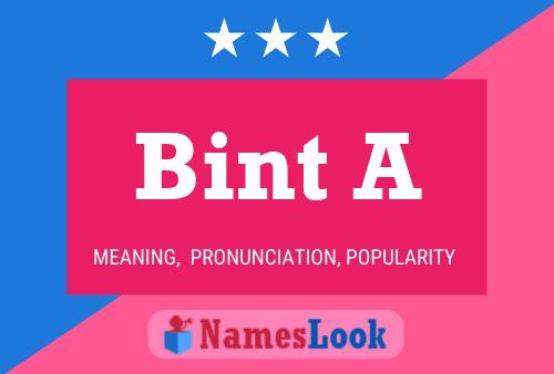 Постер имени Bint A