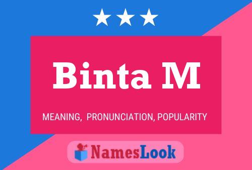 Постер имени Binta M