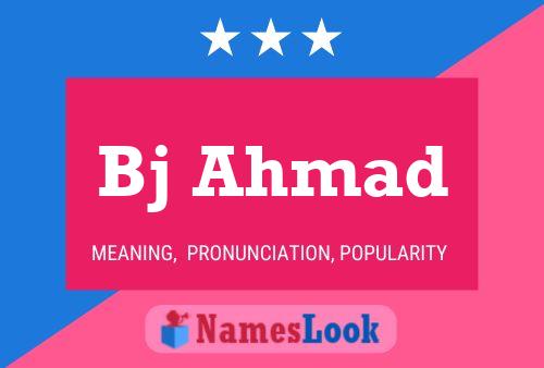 Постер имени Bj Ahmad