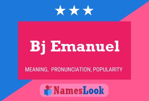 Постер имени Bj Emanuel