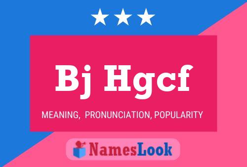 Постер имени Bj Hgcf