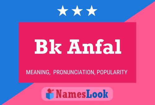 Постер имени Bk Anfal