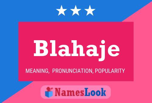 Постер имени Blahaje