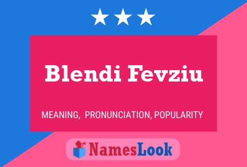 Постер имени Blendi Fevziu