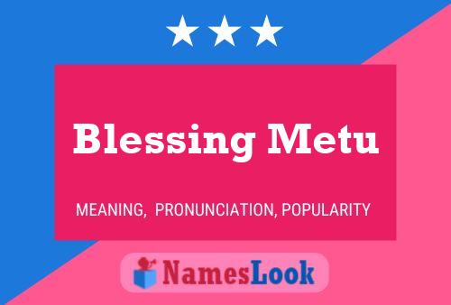 Постер имени Blessing Metu