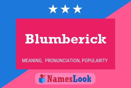 Постер имени Blumberick