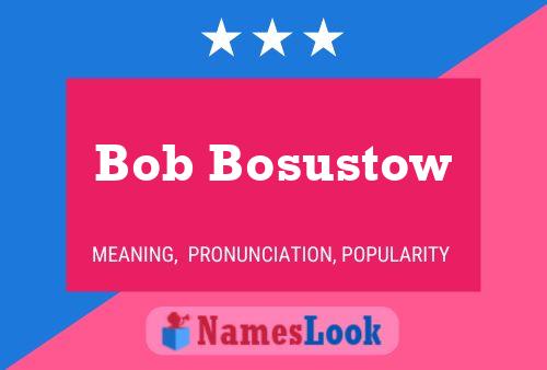 Постер имени Bob Bosustow