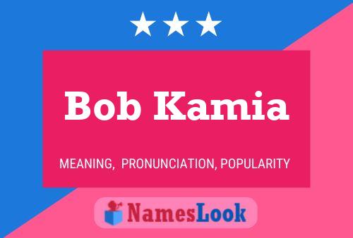 Постер имени Bob Kamia