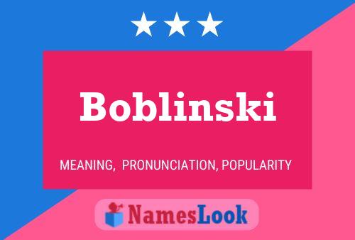 Постер имени Boblinski