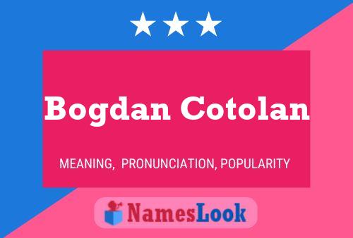 Постер имени Bogdan Cotolan