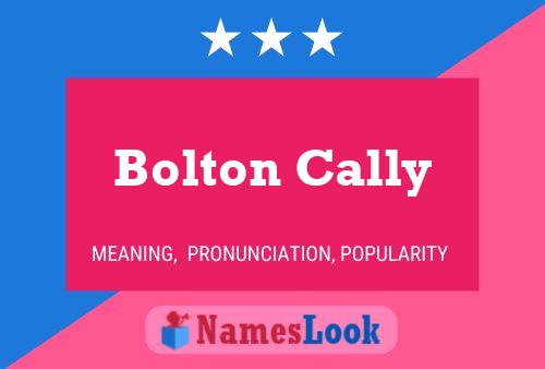 Постер имени Bolton Cally