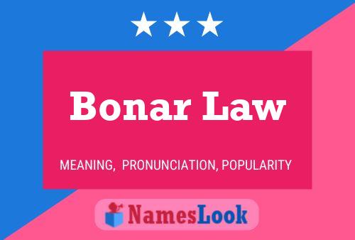 Постер имени Bonar Law