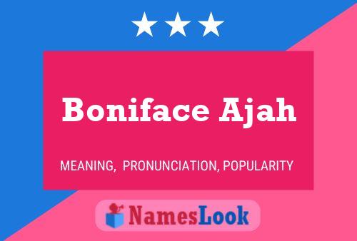 Постер имени Boniface Ajah