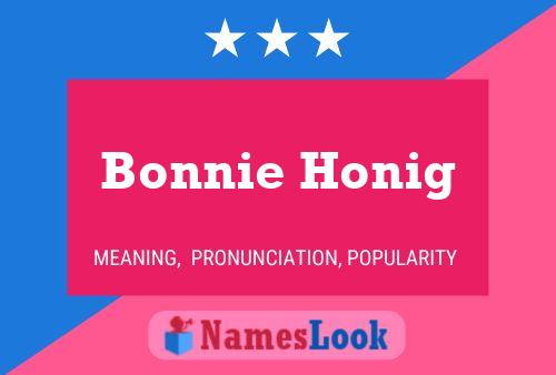 Постер имени Bonnie Honig