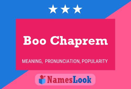 Постер имени Boo Chaprem